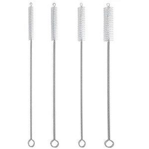 4Pcs/10Pcs Stro Reinigingsborstel Herbruikbare Milieuvriendelijke Rvs Rietje Cleaner Brush Set Zachte Haar Reiniging tool