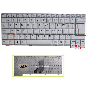 SSEA laptop UI Toetsenbord Engels Voor LG X120 X130 P100 Toetsenbord wit