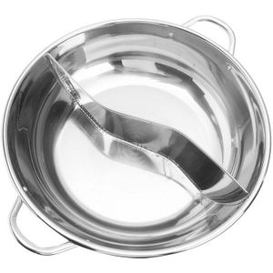 Soeppan - RVS - Dikke Hotpot - 28-38 cm - Dubbele Oor - Inductie en Gasfornuis Compatibel