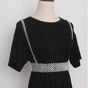 Trend Ins Imitatie Parel Vrouwen Taille Keten Netto Rood Sling Vest Buiten Overhemd Riem Decoratie Rok Jarretel Riem taille