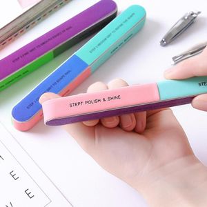 1 Stuks Nail Polijsten Bestand Buffer Blok Manicure Remover Schuren Zand Zes-Zijdig Polish Bestand 6 Way Nail Accessoires gereedschap TSLM1
