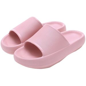 Trend Dikke Zool Thuis Vrouwen Slippers 4.5Cm Hak Dames Platform Platte Schoenen Antislip Eva Woonkamer Indoor slides Vrouwen Slippers