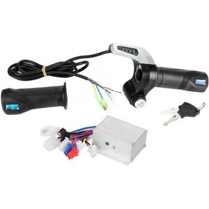 24V 250W Brushed Speed Controller LED Kit met Slot Gashendel voor Elektrische Fiets Scooter Motor Speed Regulator accessoires