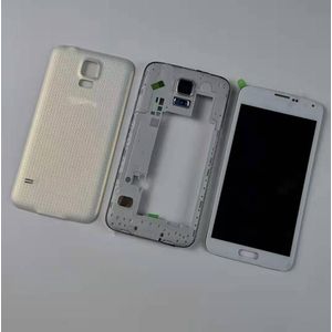 Behuizing Case Voor Samsung Galaxy S5 I9600 G900F G900T G900P G900A Midden Frame Bezel Batterij Back Cover Lcd Touch Screen display