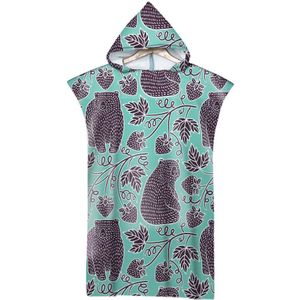 Mooie Natuur Planten En Dieren Afdrukken Outdoor Volwassen Hooded Strandlaken Poncho Badjas Handdoeken Vrouwen Man Badjas AHT4
