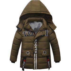 Lange Stijl Winter Warm Houden Jongens Jas Dikke Buitensporten Mode Hooded Bovenkleding Jas Voor Kids Kinderen