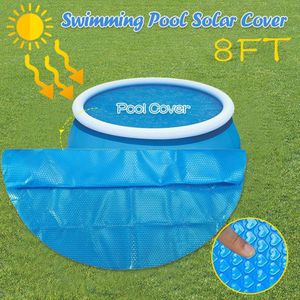 Ronde Zwembad Cover Voor Solar Voet Boven Anti-Verdamping En Anti-Corrosie Isolatie Film Regendicht En Stofdicht