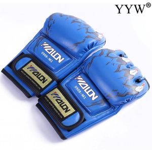 Vechten Mma Boksen Sport Lederen Handschoenen Tiger Muay Thai Vechten Doos Mma Bokshandschoenen Sanda Bokshandschoen Pads Mma Handschoenen mannen