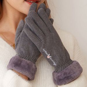 Vrouwen Winter Handschoenen Volledige Vinger Faux Bont Wanten Touchscreen Dames Handschoenen Winter Warme Hand Handschoenen Voor Vrouwen
