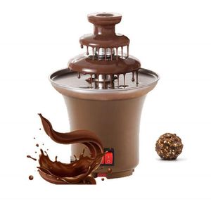 3 Lagen Mini Chocolade Fondue Fontein Set Creatieve Chocolat Melt Met Verwarming Machine Diy Melt Waterval Pot Smelten