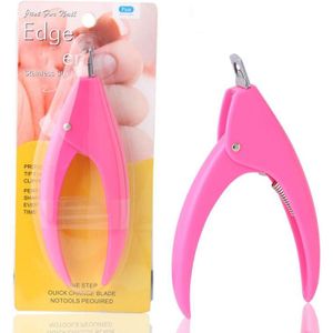 U-vorm Nail Trimmer Cutter Acryl Uv Gel Franse False Nail Tips Vinger Manicure Cutter Clipper Schaar Tool TSLM1