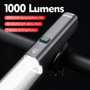 Giyo Fiets Koplamp Racefiets Mountainbike Helder Licht Zaklamp Waterdichte Usb Oplaadbare 1000 Lumen Led Fietsen