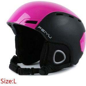 Volwassen Ski Helm Integraal-Gegoten Sport Apparatuur, Stijlvolle En Stijlvolle, Mannen En Vrouwen M/L Mj