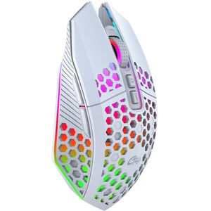 Rgb Oplaadbare Gaming Muizen X801 8 Knoppen Honingraat Draadloze Kantoor Muis Voor Desktop Laptop 3 Versnellingen 1600 Dpi Verstelbare