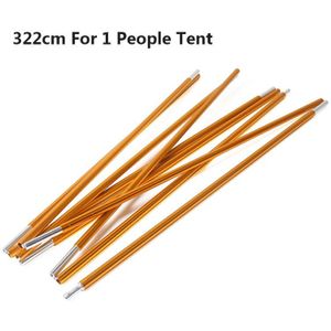 Camping Pole Outdoor Camping Apparatuur 302-415Cm Hoge Sterkte Aluminium Tent Pole Legering Tent Staaf 5-8 Persoons Tent Accessoires