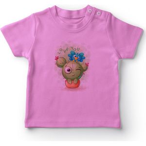 Angemiel Baby Leuke Cactus Meisje Baby T-shirt Roze