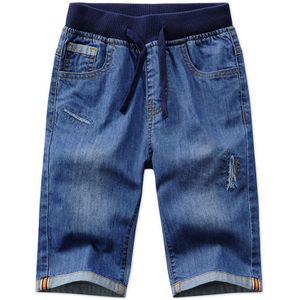 Kinderen Jongens Denim Shorts Zomer Peuter Kleding Jongens Casual Solid Soft Cotton Jeans Shorts Voor Baby Jongens 2-13Y DQ301