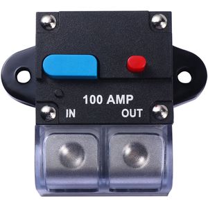 80A/100A/150A/200A/250A/300A Auto Resettable Stroomonderbreker Zekering Handmatige Reset Knop Circuit breaker Zekering Auto Accessoires