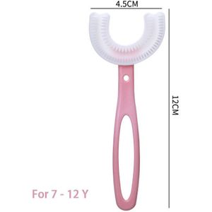 Food Grade Silicone U-vormige Tandenborstel Voor Kinderen 2-12 Jaar 360 Graden Orale Cleaning Zachte Haren Kids Dental care Tool