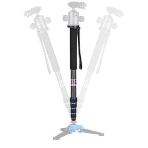 Manbily C-222 Carbon Fiber 65 &quot;Monopod Camera Stabilizer Statief Professionele Draagbare Camera Monopod