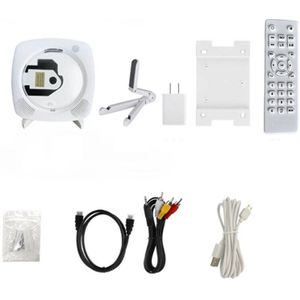 Draagbare Cd Speler Wandmontage Dvd-speler Fm Radio Met Bluetooth En Afstandsbediening Ingebouwde Hifi Luidsprekers