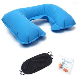 Nek Kussen Met Opblaasbare Nek Brancard En Cervicale Tractie Apparaat Voor Verlichten Pijn U-Vormig Kussen Pvc