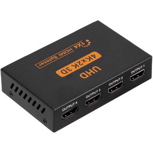 Ultra Hd 4K 4 Port Hdmi Splitter 1X4 Repeater Versterker 1080P 3D Hub 1 In 4 Out Eu plug