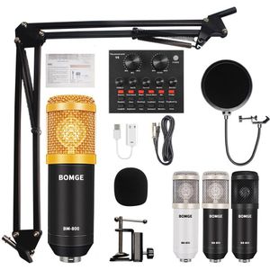 Bm 800 Professionele Condensator Microfoon Mic Studio Microfoon Voor Gaming Pc Computer Karaoke Kit Bm-800 Bm800 V8 Geluidskaart