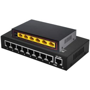 Wanlin 8 Poort 4 Poorts Poe Switch 10/100Mbps IEEE802.3af/Bij Max 120W Power Voor Poe ip Camera Wifi Ap Voip Met 48V Power Adapter