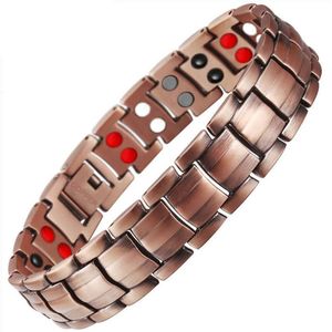 Mode Vrouwen Mannen Koperen Armband Magneet Power Volwassen Multifunctionele Energie Gezondheid Polsband