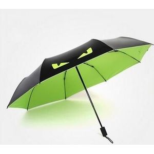 Creatieve Persoonlijkheid Duivel Opvouwbare Paraplu Super Zwarte Lijm UV Zon/Rain Paraplu