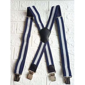 Deepeel 1Pc 4*120Cm Heren Bretels X-Vormige Brede Bretels Stretch Bandjes 4 Zilveren Clip gesp Mannelijke Verstelbare Werk Jockstrap