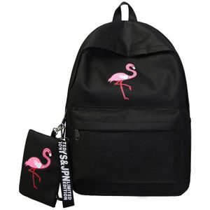 Meisjes Schooltassen Kinderen Rugzakken Student Zakken Grote Capaciteit Mode Flamingo Print Canvas Rugzak voor Tienermeisjes Zakken