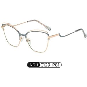 Uvlaik Vrouwen Mode Cat Eye Bril Frame Retro Blauw Licht Brillen Bijziendheid Recept Optische Eyewear