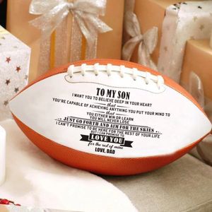 Beste Voor Uw Geliefde Zoon! Papa Om Mijn Zoon Outdoor Sport Rugby Bal American Football Ball Vintage Voor College Tiener