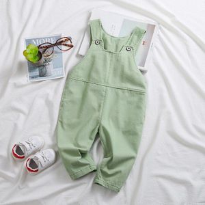 Peuter Baby Jongens Meisjes Overalls Casual Baby Meisjes Katoenen Romper Jumpsuits Baby Bib Broek QZ176