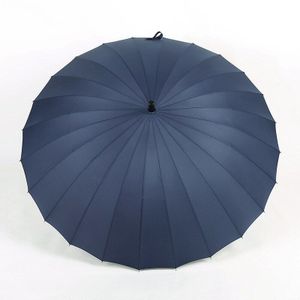Fancytime 1 PC Mannen Paraplu Lange handvat Golf Mannelijke Paraplu Sterke 24 Ribben Pongee Materiaal Waterdicht paraplu