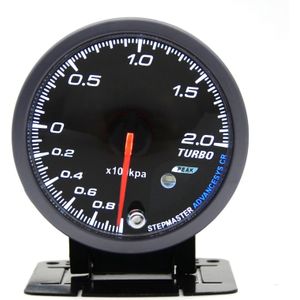 Dragon Gauge 2.0 Bar 60Mm Boost Turbo Gauge Zwarte Kleur Met Sensor