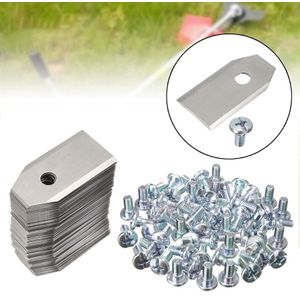 60Pcs Grasmaaier Mes Vervanging Mes Met Schroeven Voor Robot Maaier Tuingereedschap