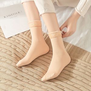 3 Paren/set Wol Kasjmier Thuis Snowboots Fluwelen Thuis Vloer Sok Vrouwen Winter Warm Thicken Thermische Zachte Casual Effen Kleur sokken