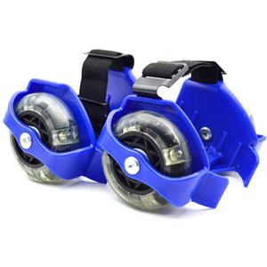 1 Paar Kids Verstelbare Elastische Accessoires Wiel Wervelwind Wrijving Knipperende Roller Slijtvaste Pvc 3 Kleuren Schaatsen Schoenen