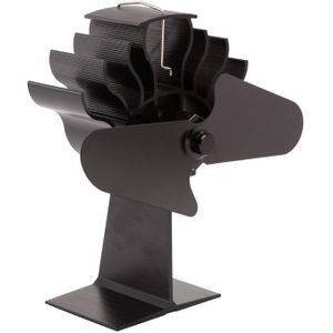 2 Blade Huishouden Warmte Aangedreven Kachel Fan Log Hout Brander Eco Vriendelijke Rustig Thuis Haard Ventilator Warmte Distributie Brandstofbesparing