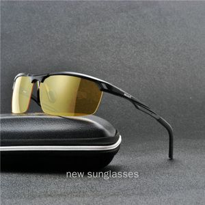 Minc Aluminium-Magnesium Legering Mannen Gepolariseerde Zonnebril Man Rijden Nachtzicht Zon Glas Goggles Brillen UV400 Nx