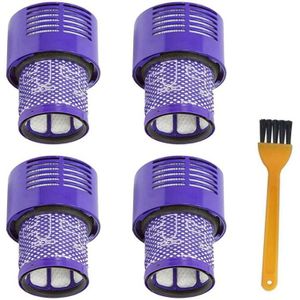 Ad-4 Pack Wasbare Filter Unit Voor Dyson V10 Sv12 Cycloon Dier Absolute Totale Schoon Stofzuiger
