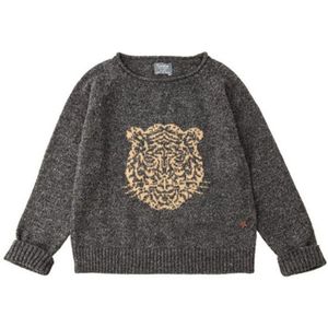 Baby Jongens Meisjes Grijs Tiger Trui Truien Kinderen Katoenen Kleding Herfst Winter Trui voor Trui