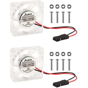 Koelventilator Dc Borstelloze Cpu Quiet Led 30 Mm 30 Mm Koeler Radiator 3 Tot 5.8V Voor Raspberry Pi 4 Model B, raspberry Pi 3B + 3B 2B +