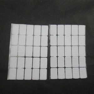 Wit en zwart 2*3 Cm 100 Pairs Magic Nylon vierkante Sticker Dubbelzijdige Haken Loops Pads Dot sluiting Tape Naaien Craft