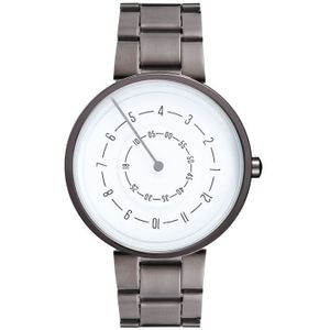 Unieke Mannen Horloge Vierkante Wijzerplaat Draaitafel Cijfer Creatieve Mode Quartz Horloge Voor Mannen Vrouwen Klok Relogio Masculino Feminino