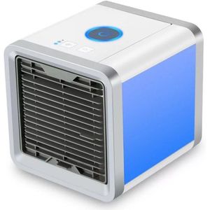 Thuis Mini Airconditioner Draagbare Luchtkoeler 7 Kleuren Led Usb Cooler Fan Air Cooling Fan Oplaadbare Fan Voor Kantoor kamer
