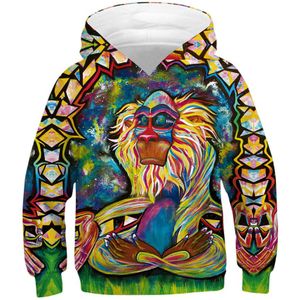 Kinderen hoodie sweatshirt winter Kids Jongen zuigeling trui Babykleertjes koele katoen kleurrijke print Kleding L5010917